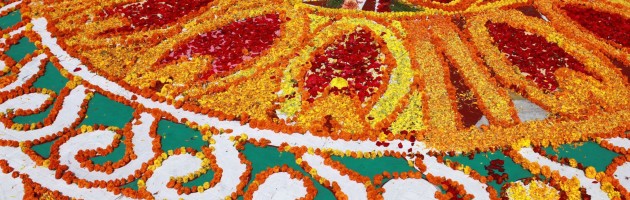 Flowers for Language Day in Bangladesh