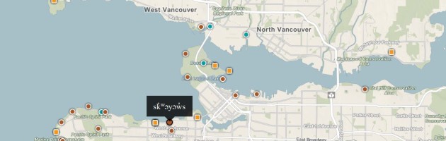 Musqueam Place Names Map